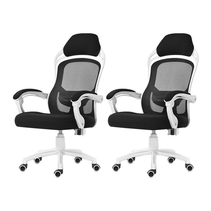 18" Wide Contemporary Office Chair Tilt Mechanism Swivel Chair