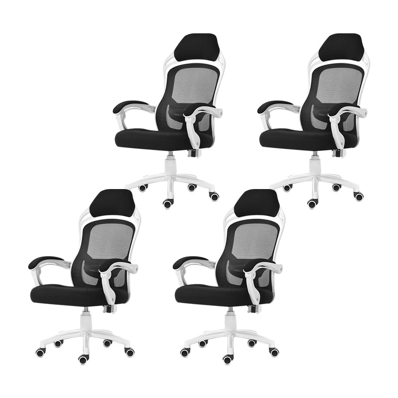 18" Wide Contemporary Office Chair Tilt Mechanism Swivel Chair