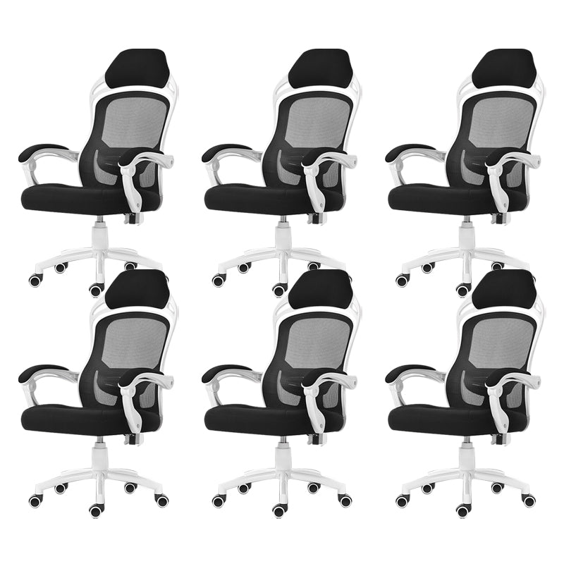 18" Wide Contemporary Office Chair Tilt Mechanism Swivel Chair