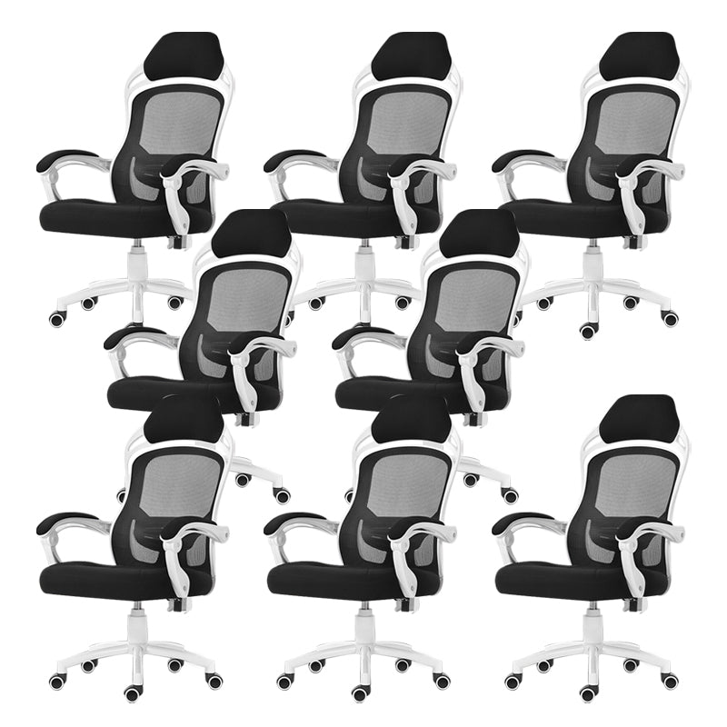 18" Wide Contemporary Office Chair Tilt Mechanism Swivel Chair