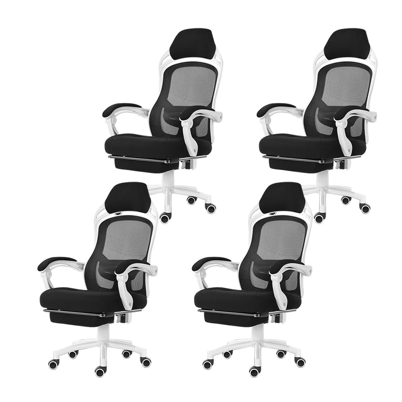 18" Wide Contemporary Office Chair Tilt Mechanism Swivel Chair