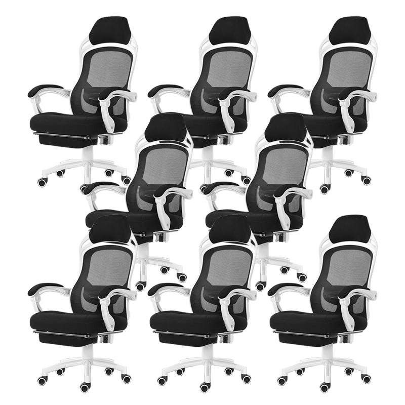 18" Wide Contemporary Office Chair Tilt Mechanism Swivel Chair