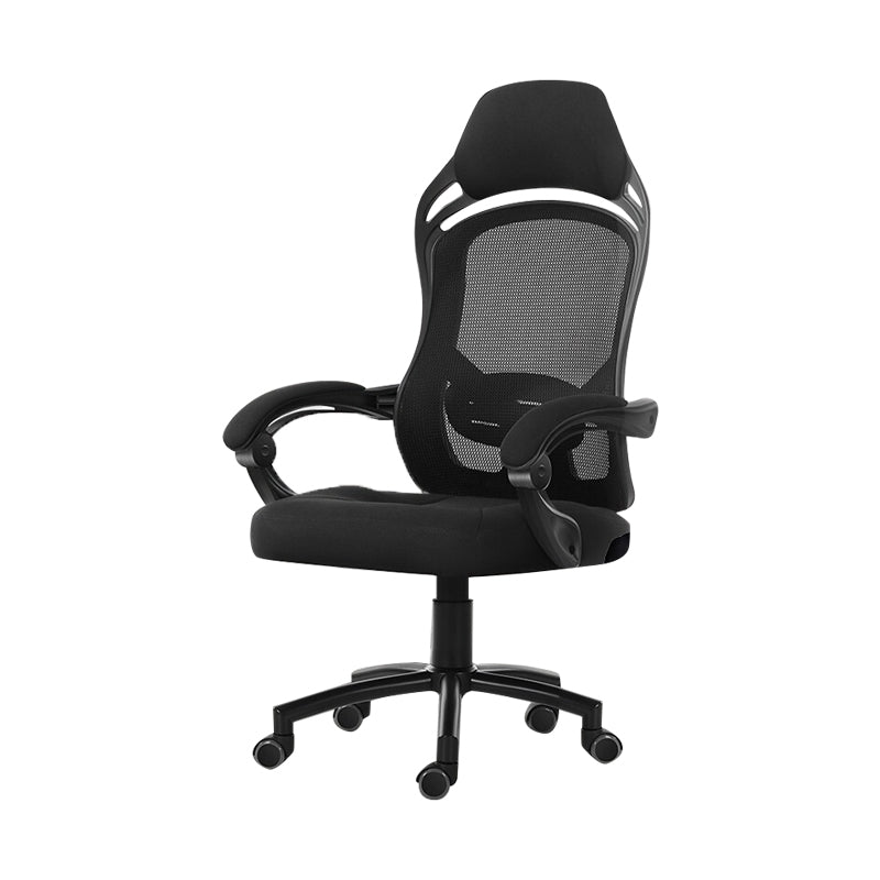 18" Wide Contemporary Office Chair Tilt Mechanism Swivel Chair