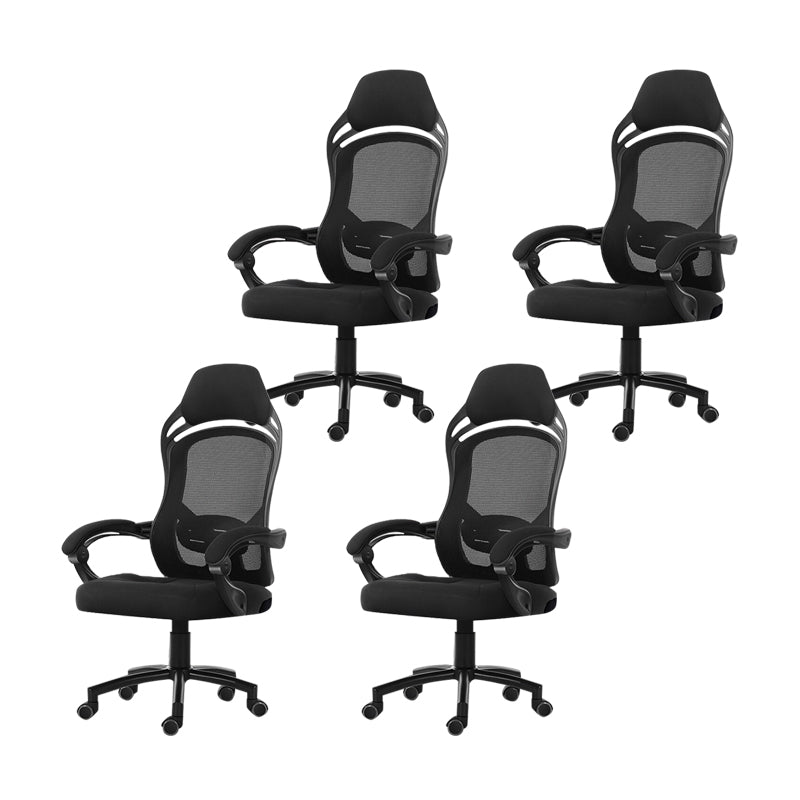 18" Wide Contemporary Office Chair Tilt Mechanism Swivel Chair