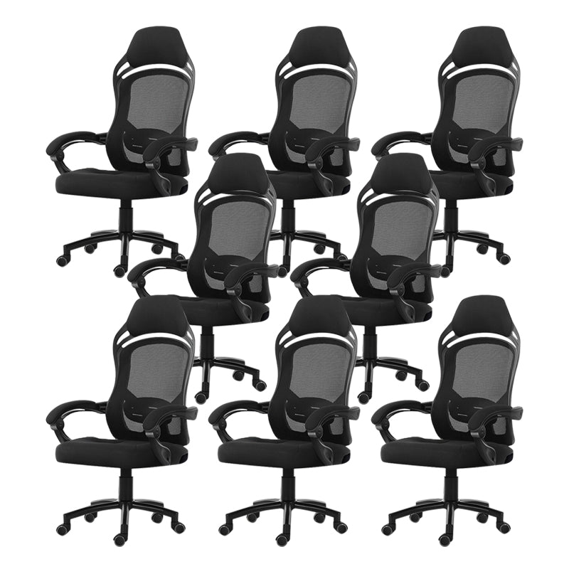 18" Wide Contemporary Office Chair Tilt Mechanism Swivel Chair