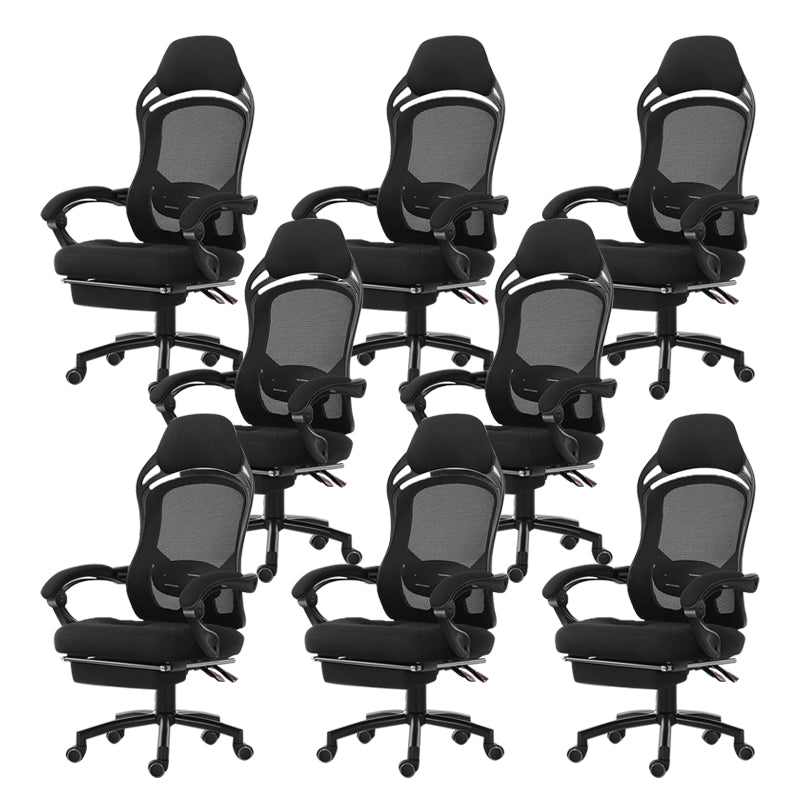 18" Wide Contemporary Office Chair Tilt Mechanism Swivel Chair