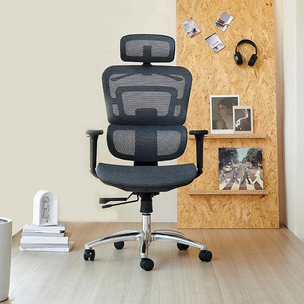 Contemporary Lumbar Support Office Chair High Back Adjustable Desk Chair