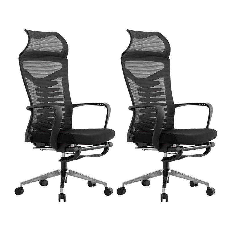 Modern Fixed Arms Office Chair Ergonomic Breathable AirGrid  Chair