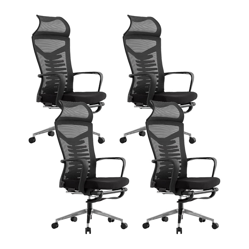 Modern Fixed Arms Office Chair Ergonomic Breathable AirGrid  Chair