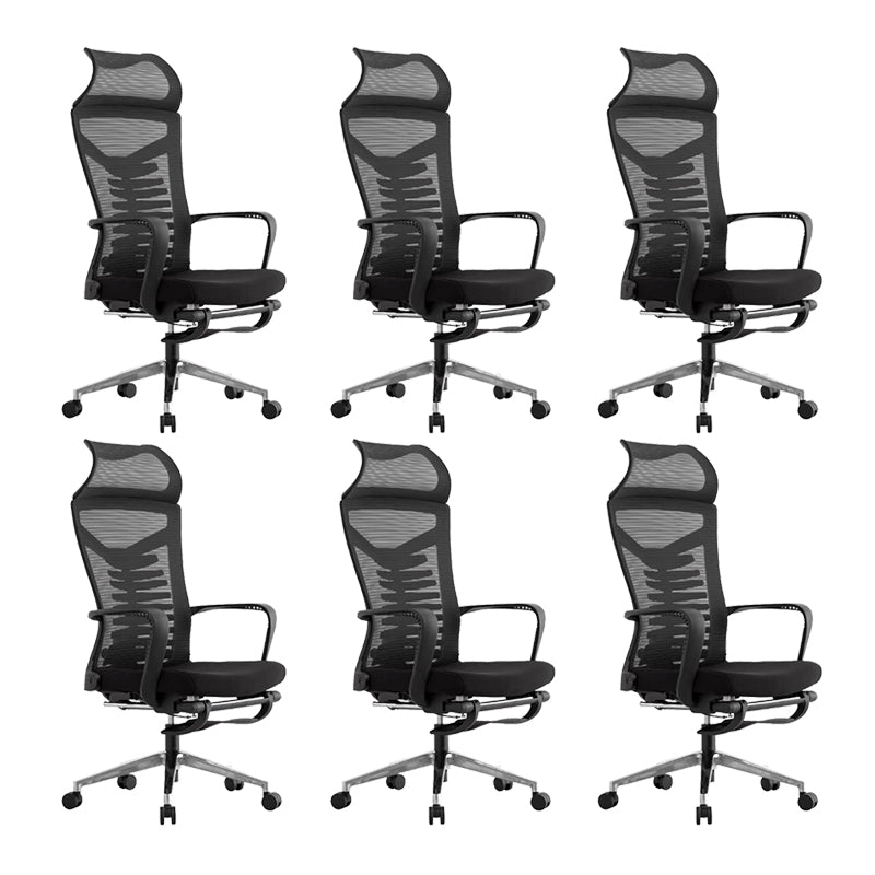 Modern Fixed Arms Office Chair Ergonomic Breathable AirGrid  Chair