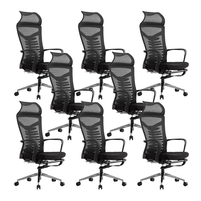 Modern Fixed Arms Office Chair Ergonomic Breathable AirGrid  Chair