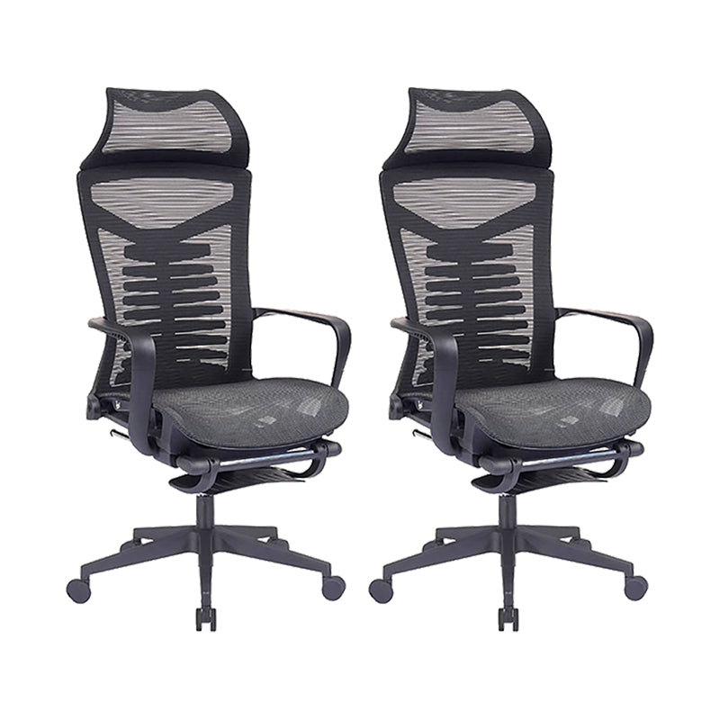 Modern Fixed Arms Office Chair Ergonomic Breathable AirGrid  Chair