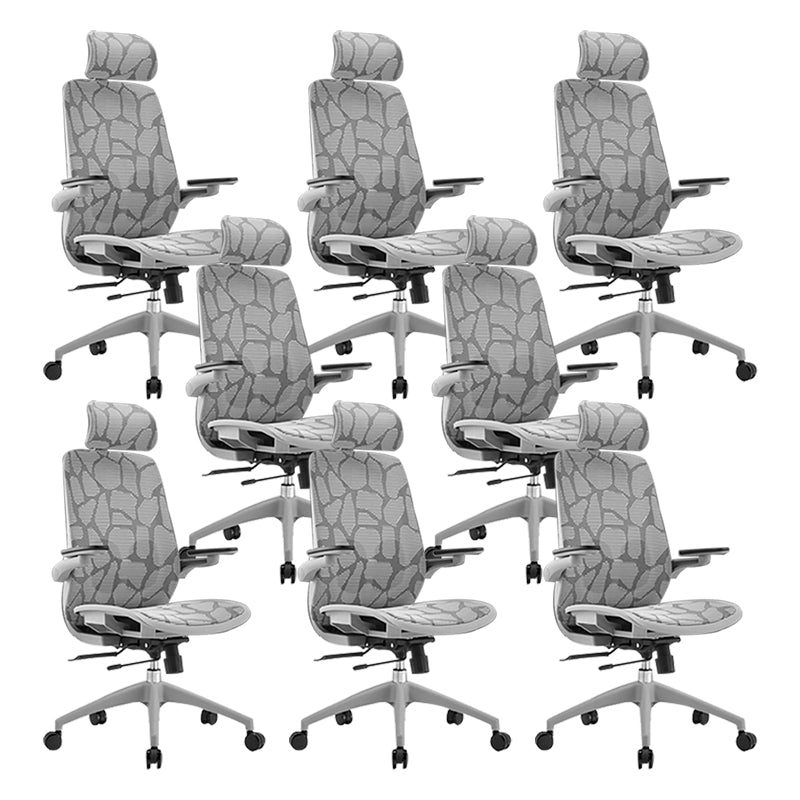 Adjustable High Back Office Chair Lumbar Support Contemporary Chair