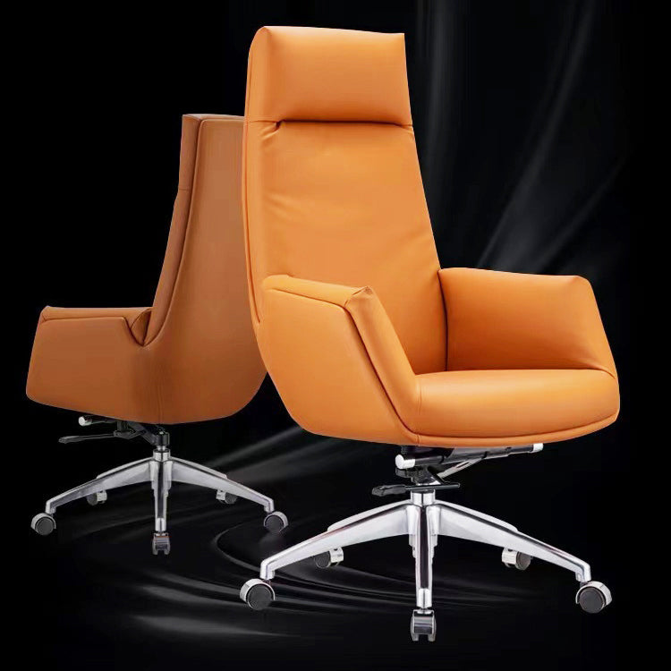 Modern & Contemporary Upholstered Chair Orange Task High Back Chair