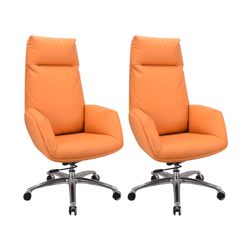 Modern & Contemporary Upholstered Chair Orange Task High Back Chair