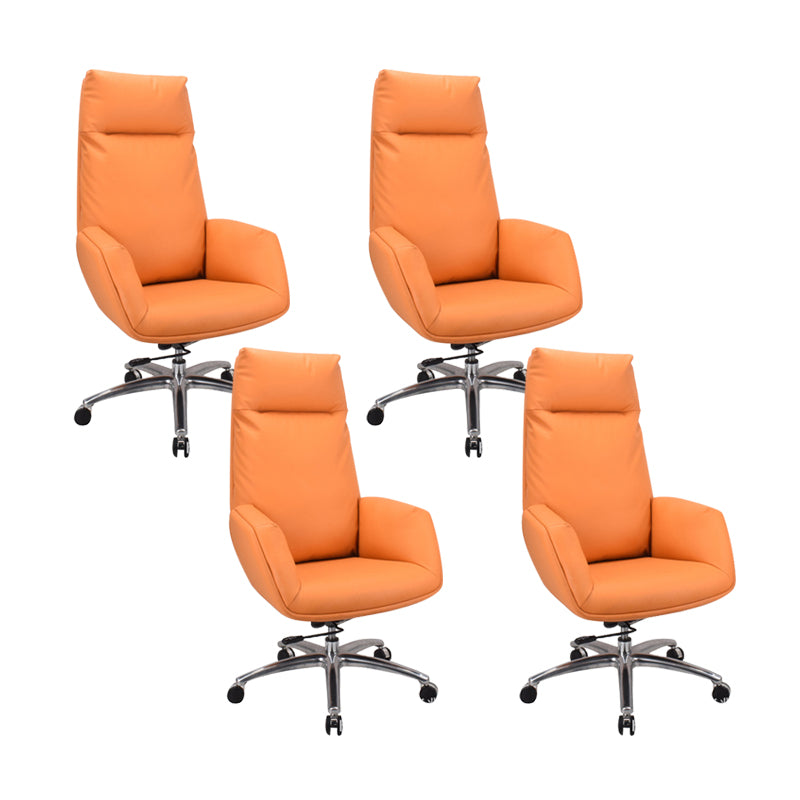 Modern & Contemporary Upholstered Chair Orange Task High Back Chair