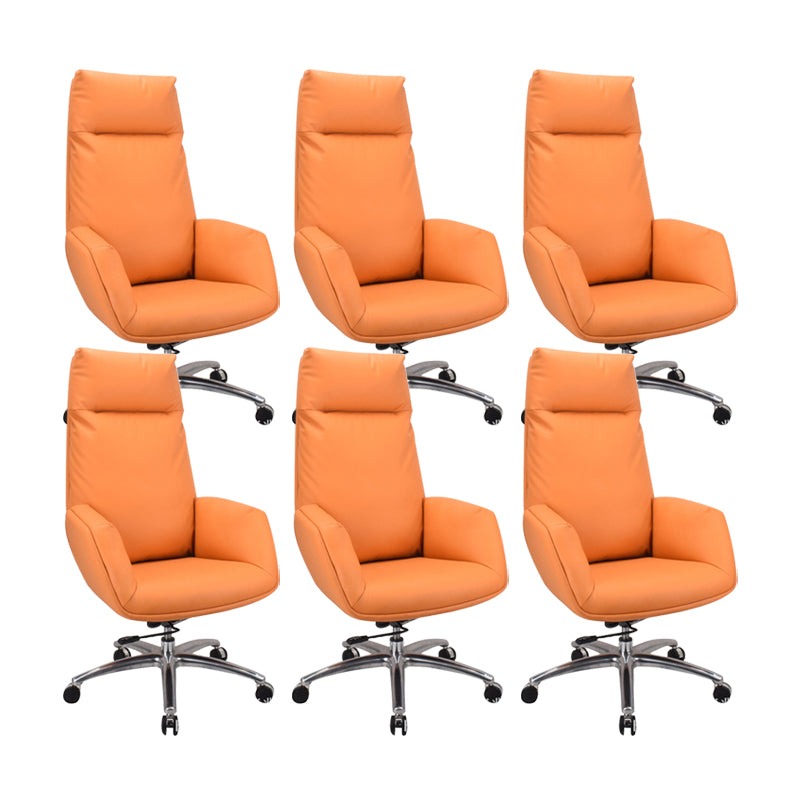 Modern & Contemporary Upholstered Chair Orange Task High Back Chair