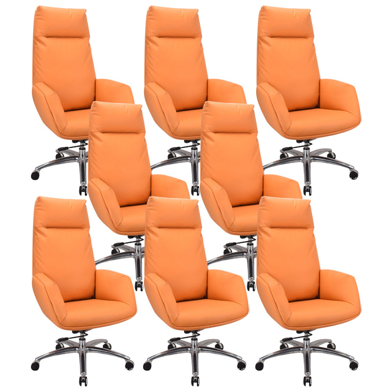 Modern & Contemporary Upholstered Chair Orange Task High Back Chair