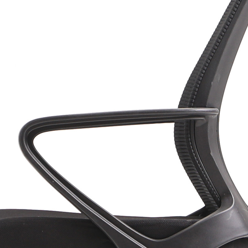 Modern & Contemporary Mid-Back Chair Black Task Wheels Chair