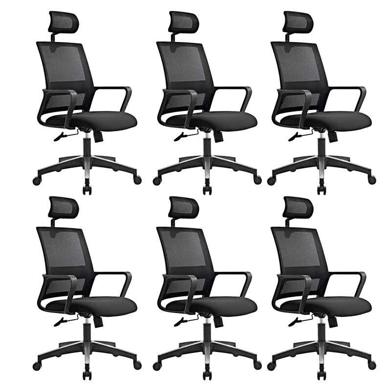 Contemporary Ergonomic Office Chair Mid-Back Breathable AirGrid Desk Chair