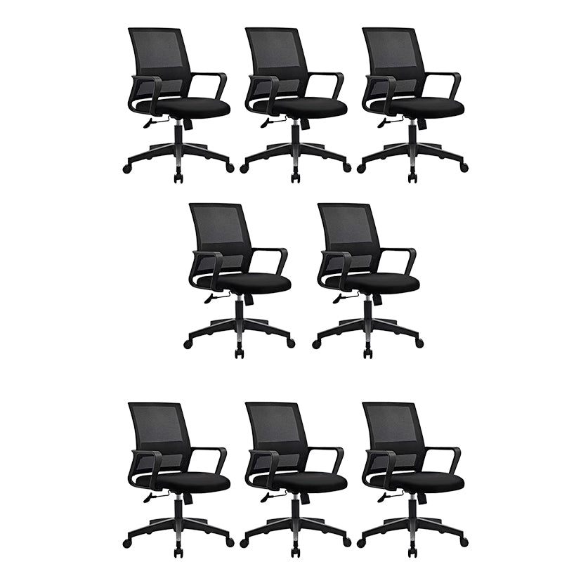 Contemporary Ergonomic Office Chair Mid-Back Breathable AirGrid Desk Chair