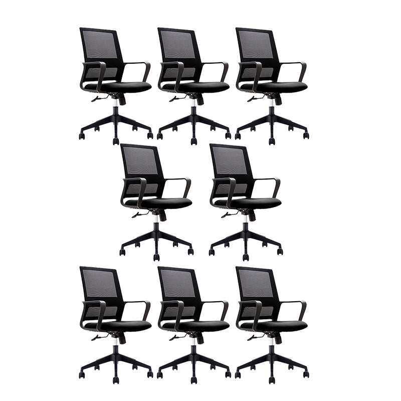 Black Contemporary Office Chair Swivel Breathable AirGrid Desk Chair