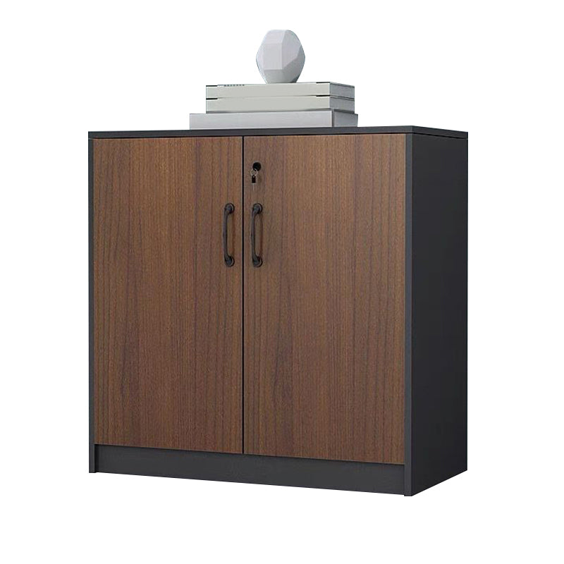 Contemporary File Cabinets Solid Wood Frame Horizontal File Cabinet with Key Lock