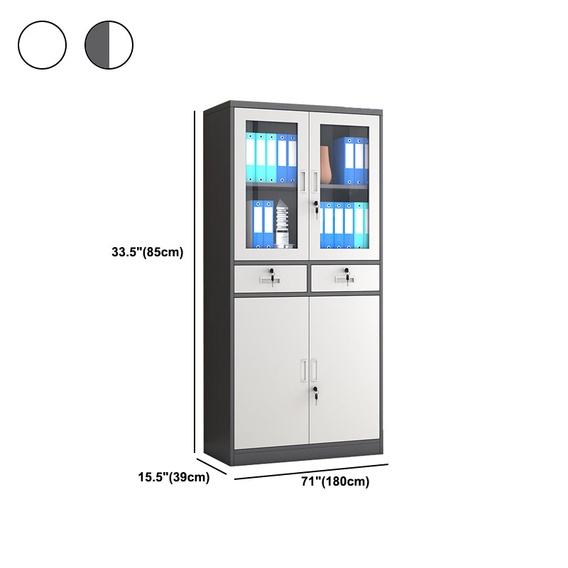 Modern Metal File Cabinet Solid Color Filing Cabinet for Home Office