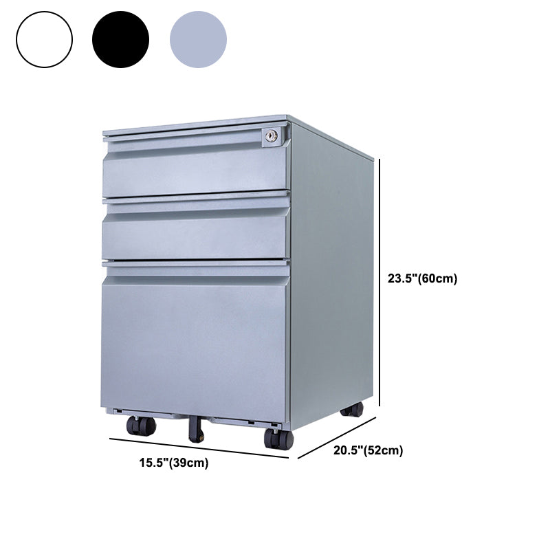 Modern Style Vertical Filing Cabinet Metal Filing Cabinet on Wheels