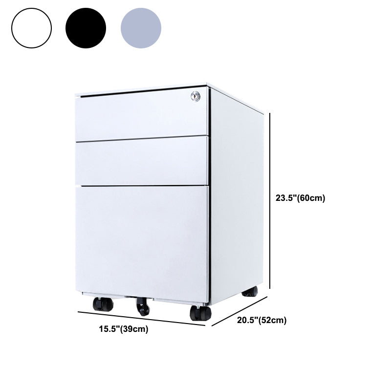 Modern Style Vertical Filing Cabinet Metal Filing Cabinet on Wheels