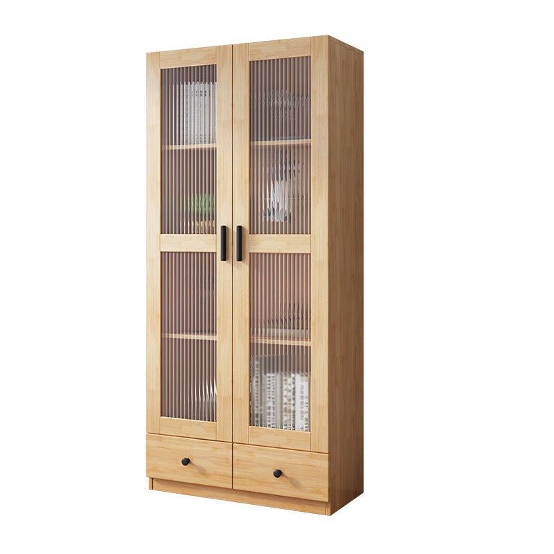 Modern File Cabinet Vertical Home or Office Wood Cabinet with Storage Shelves