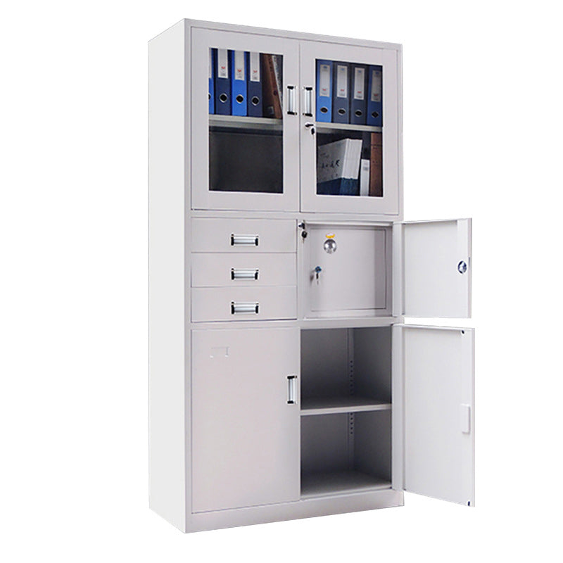 Modern Vertical Cabinet Metal File Cabinet with Storage Shelves