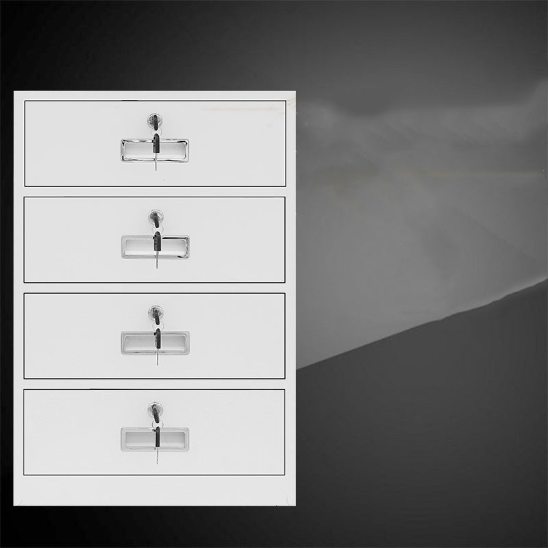 Contemporary File Cabinets Metal Frame Water Resistant Vertical File Cabinet with Key Lock