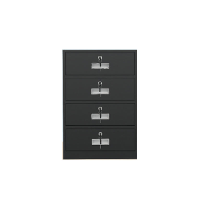 Contemporary File Cabinets Metal Frame Water Resistant Vertical File Cabinet with Key Lock