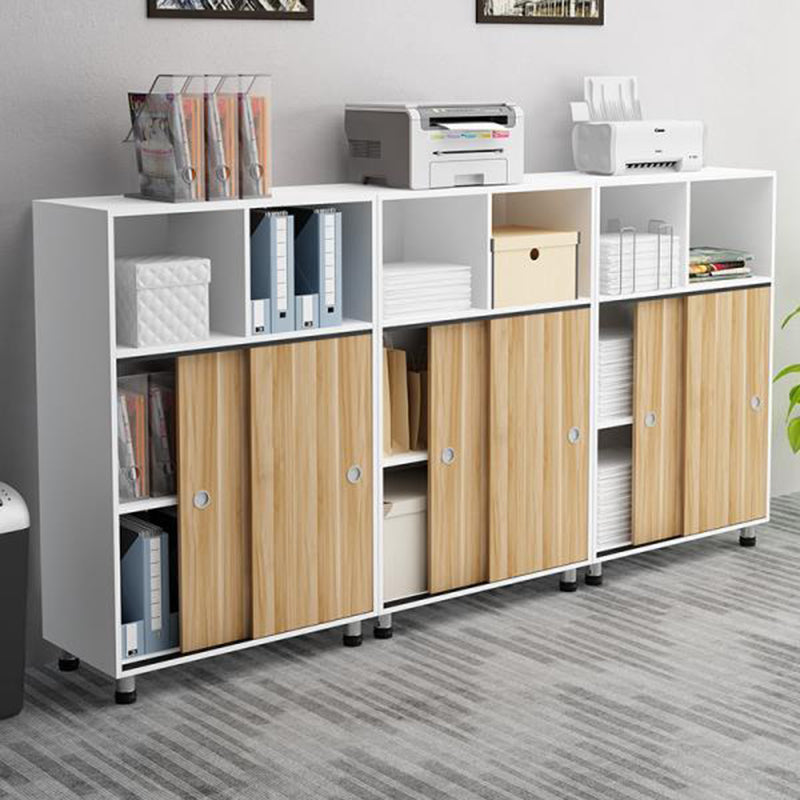 Modern Cabinet Wood with Storage and Adjustable Storage Shelves File Cabinet