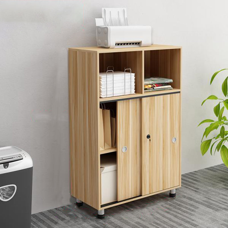 Modern Cabinet Wood with Storage and Adjustable Storage Shelves File Cabinet