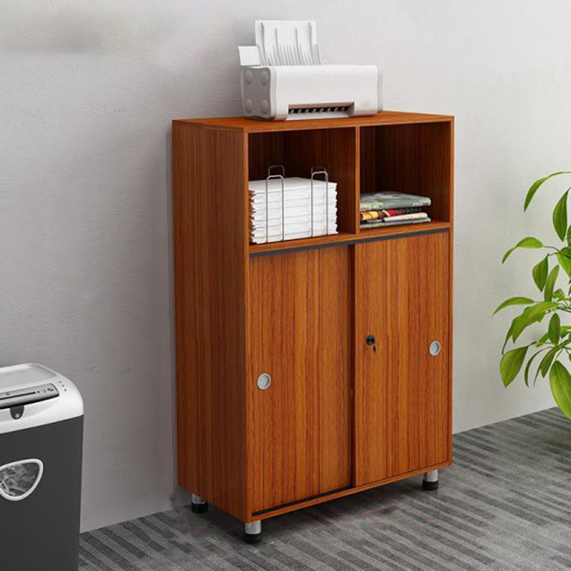 Modern Cabinet Wood with Storage and Adjustable Storage Shelves File Cabinet