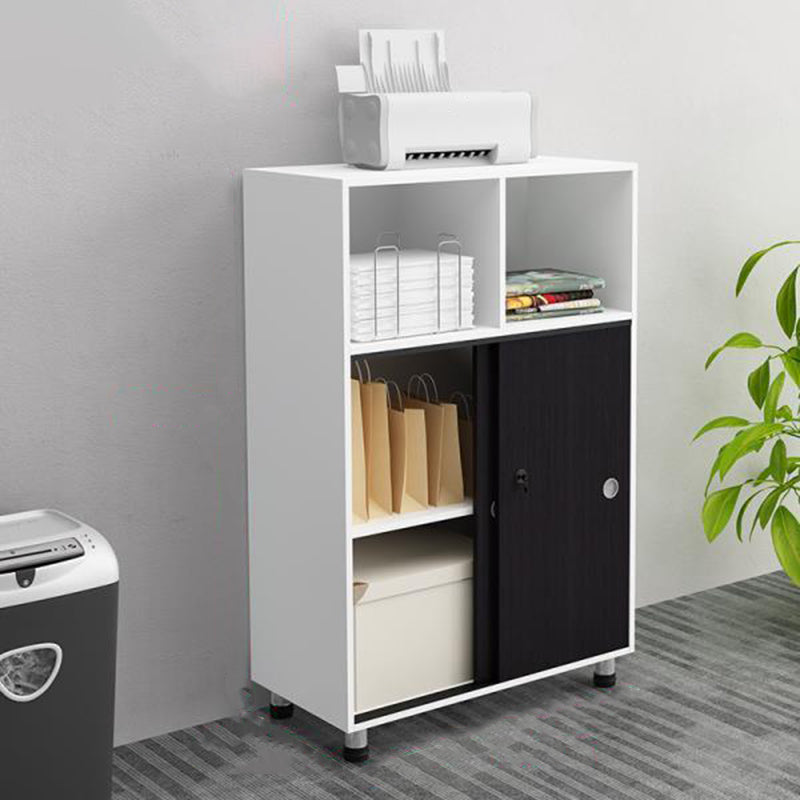 Modern Cabinet Wood with Storage and Adjustable Storage Shelves File Cabinet