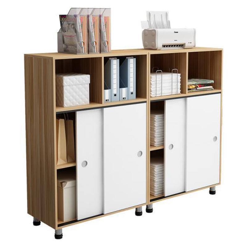 Modern Cabinet Wood with Storage and Adjustable Storage Shelves File Cabinet