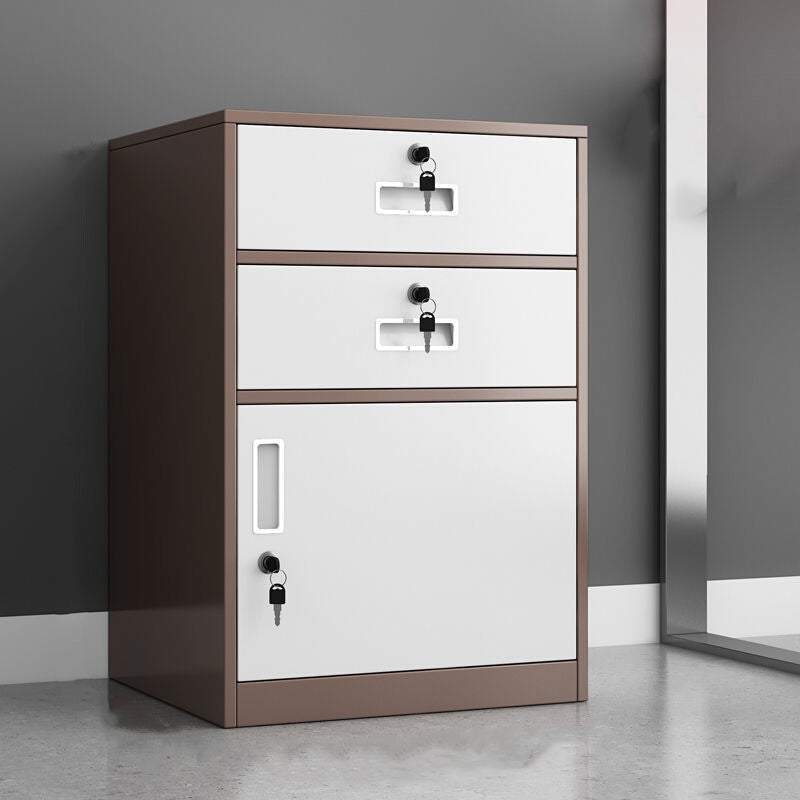 Modern Nordic File Cabinet Locking Drawers Metal Filing Cabinet