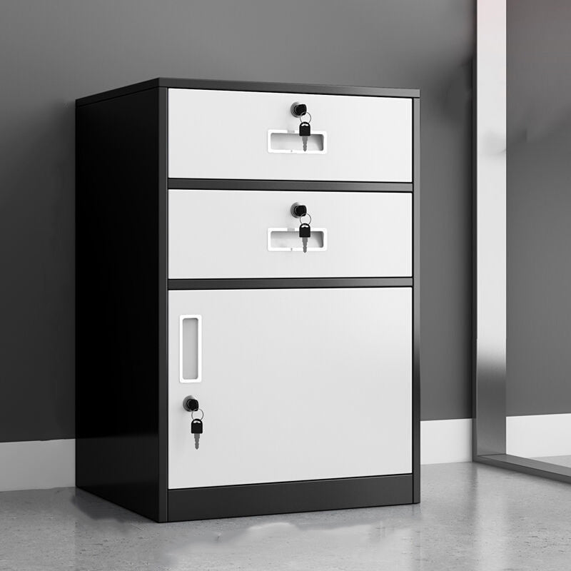 Modern Nordic File Cabinet Locking Drawers Metal Filing Cabinet