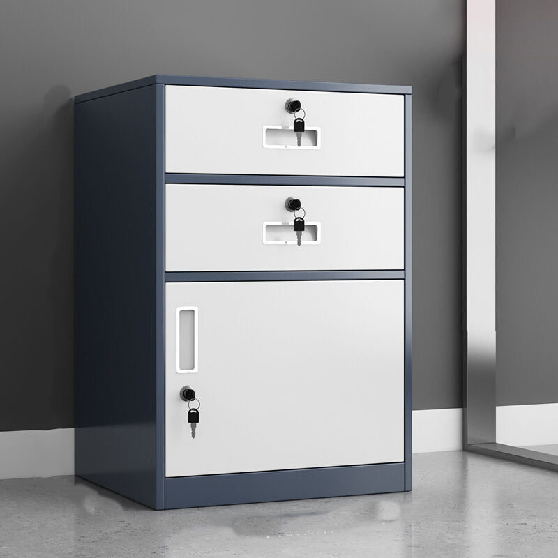 Modern Nordic File Cabinet Locking Drawers Metal Filing Cabinet