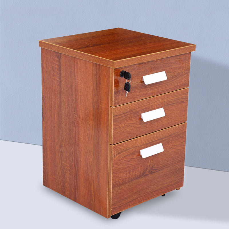 Modern Vertical Filing Cabinet Engineered Wood Filing Cabinet on Wheels