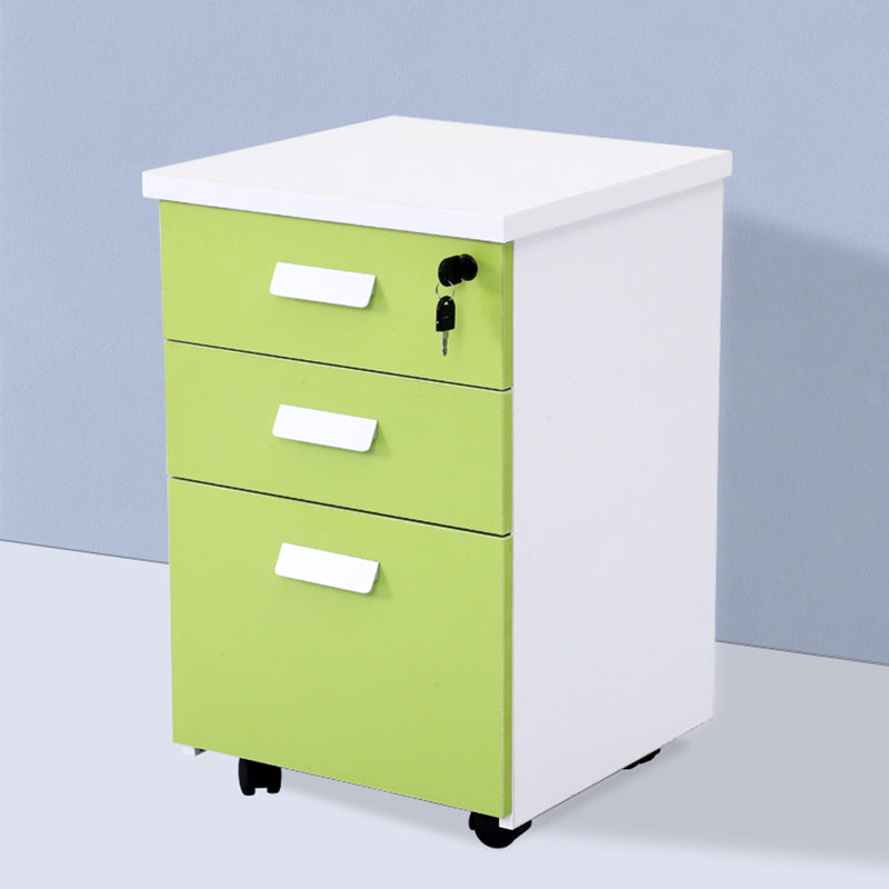 Modern Vertical Filing Cabinet Engineered Wood Filing Cabinet on Wheels