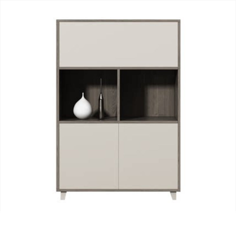 Modern Woos File Cabinet Khaki Tone Color Block Filing Cabinet for Home Office