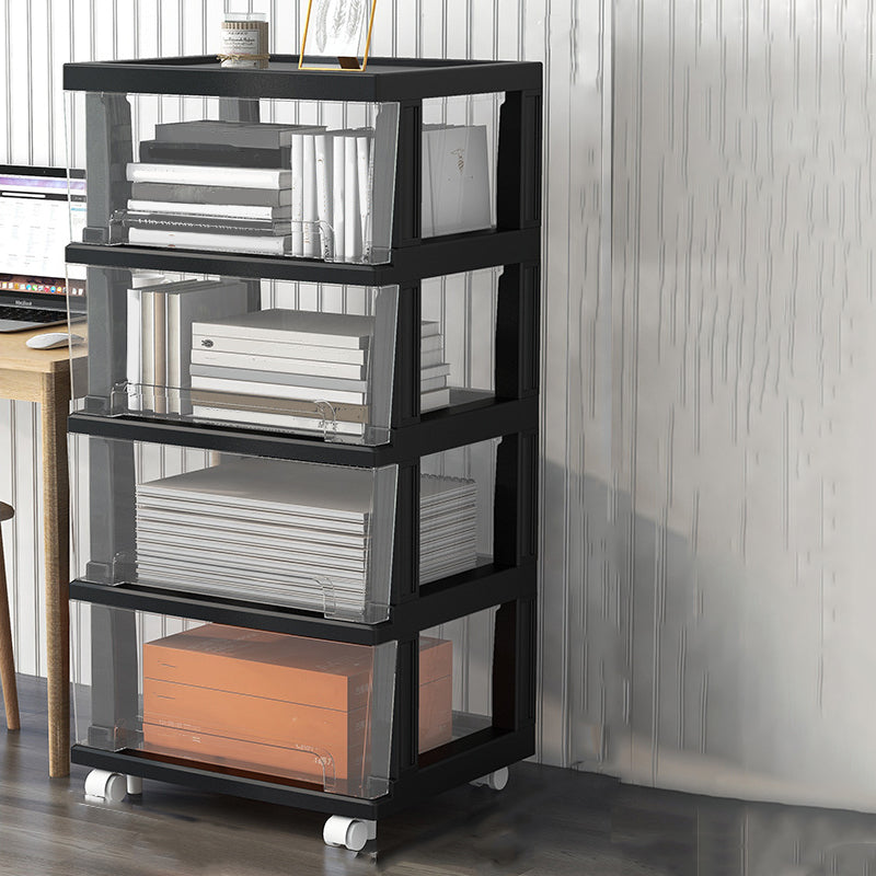 Modern Acrylic Cabinet Drawers and Pedestal Filing Cabinet for Home Office