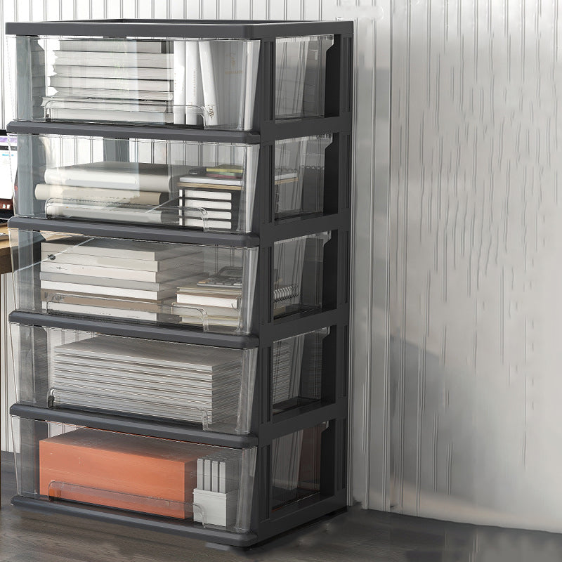 Modern Acrylic Cabinet Drawers and Pedestal Filing Cabinet for Home Office