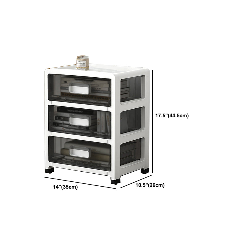 Modern Acrylic Cabinet Drawers and Pedestal Filing Cabinet for Home Office