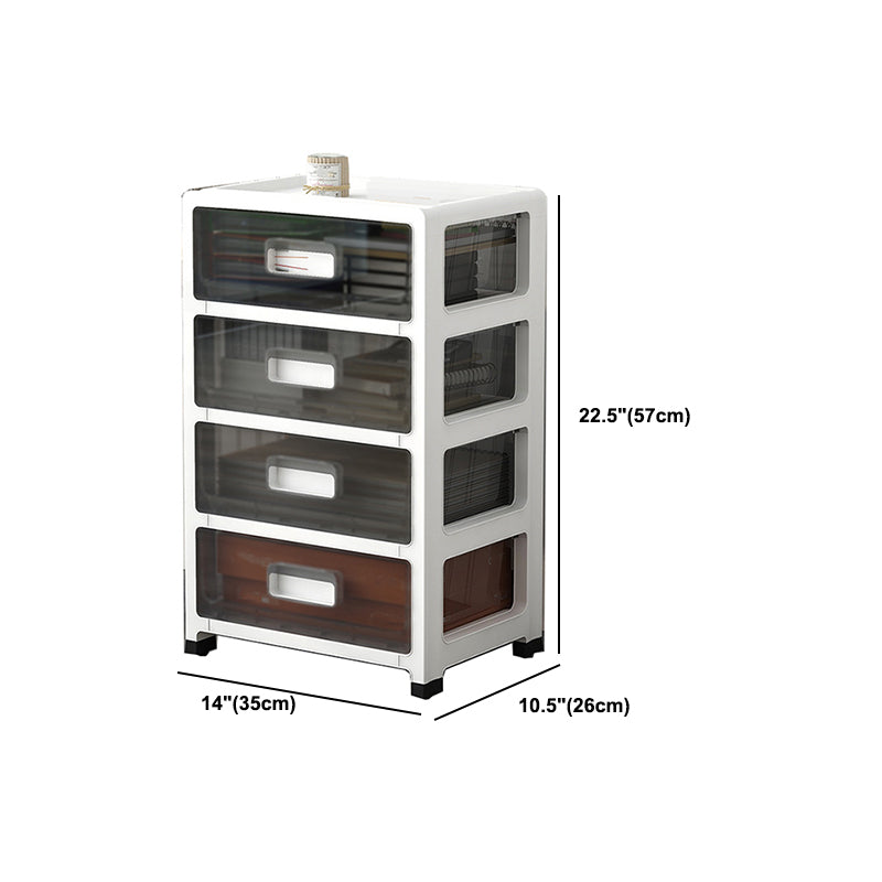 Modern Acrylic Cabinet Drawers and Pedestal Filing Cabinet for Home Office