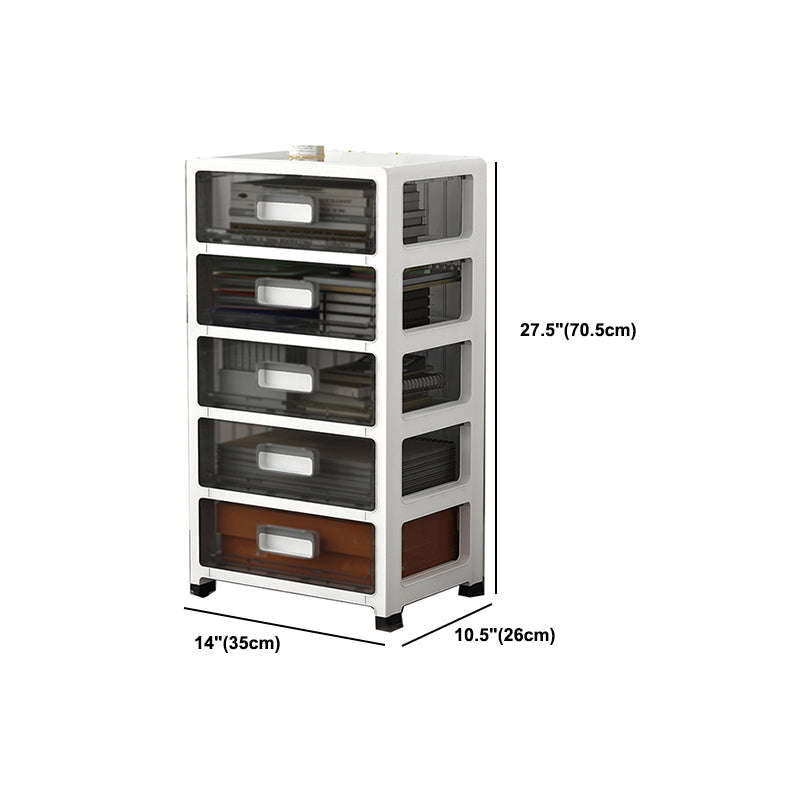 Modern Acrylic Cabinet Drawers and Pedestal Filing Cabinet for Home Office